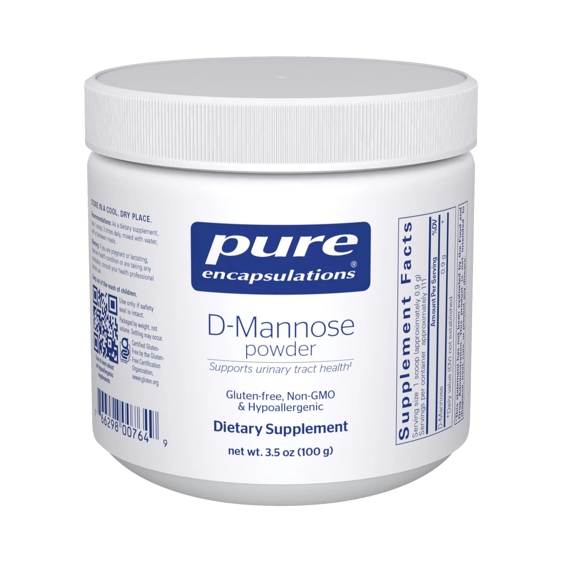 Pure Encapsulations D-Mannose Powder 100g