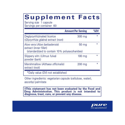 Pure Encapsulations DGL Plus 60 Capsules