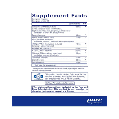 Pure Encapsulations DIM Detox 60 Capsules