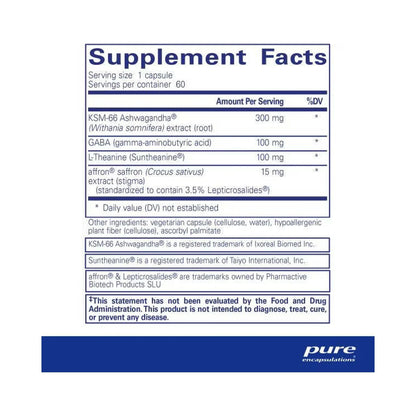 Pure Encapsulations Daily Calm 60 Capsules