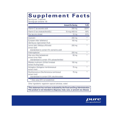 Pure Encapsulations Daily Immune 120 Capsules