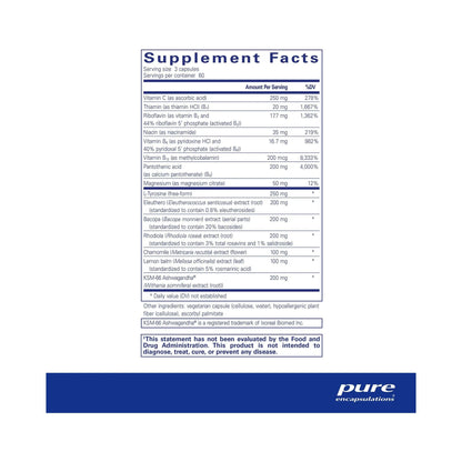 Pure Encapsulations Daily Stress Formula 180 Capsules