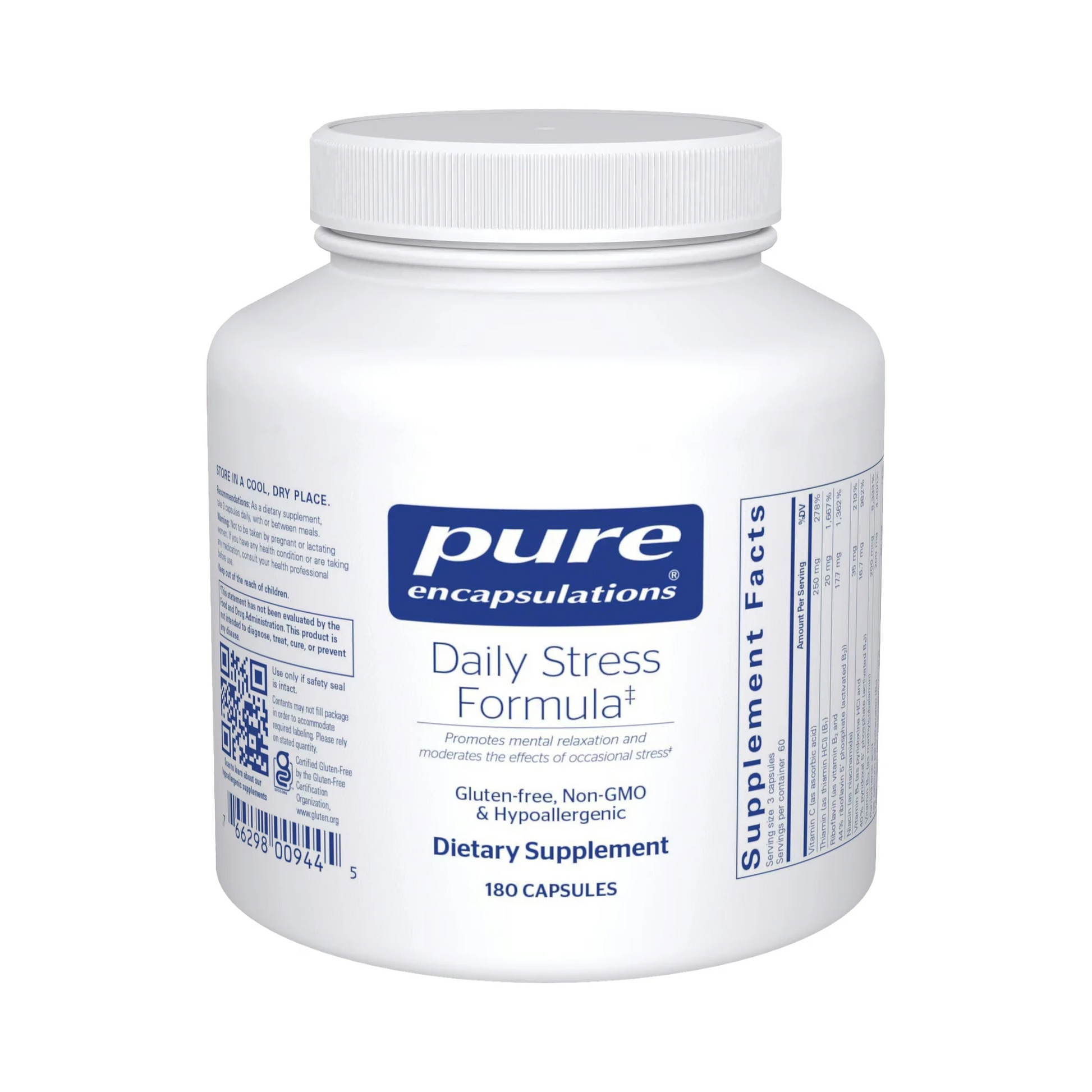 Pure Encapsulations Daily Stress Formula 180 Capsules