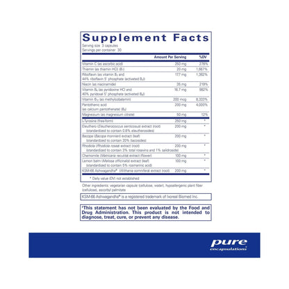 Pure Encapsulations Daily Stress Formula 90 Capsules