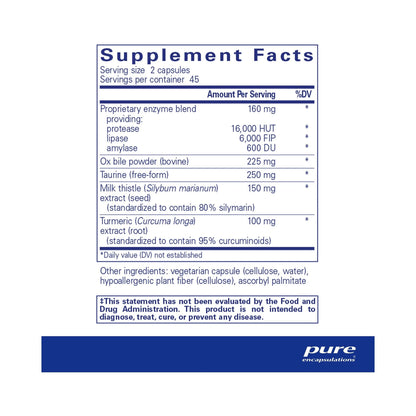 Pure Encapsulations Digestion GB 90 Capsules