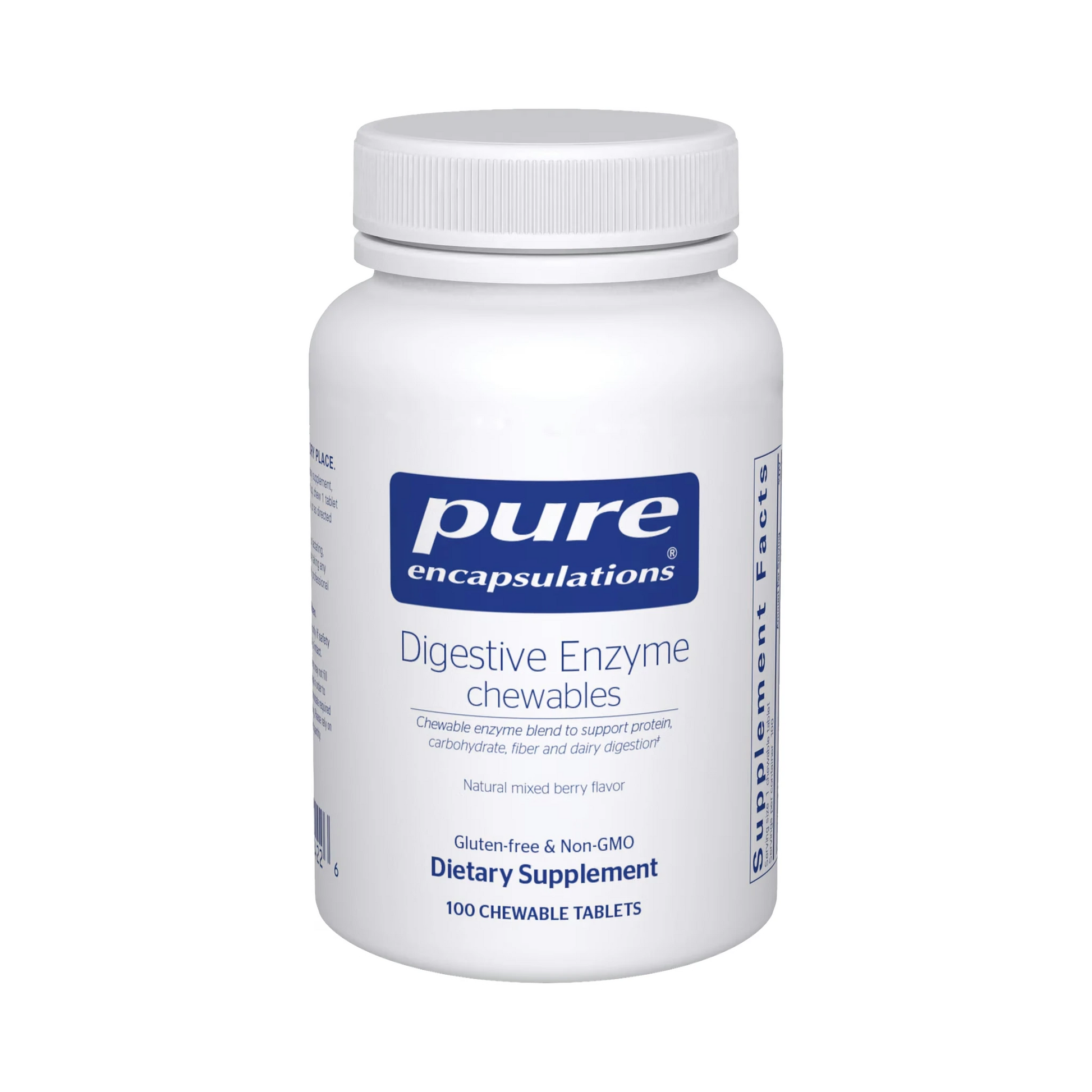 Pure Encapsulations Digestive Enzyme chewables 100 Chewable Tablets