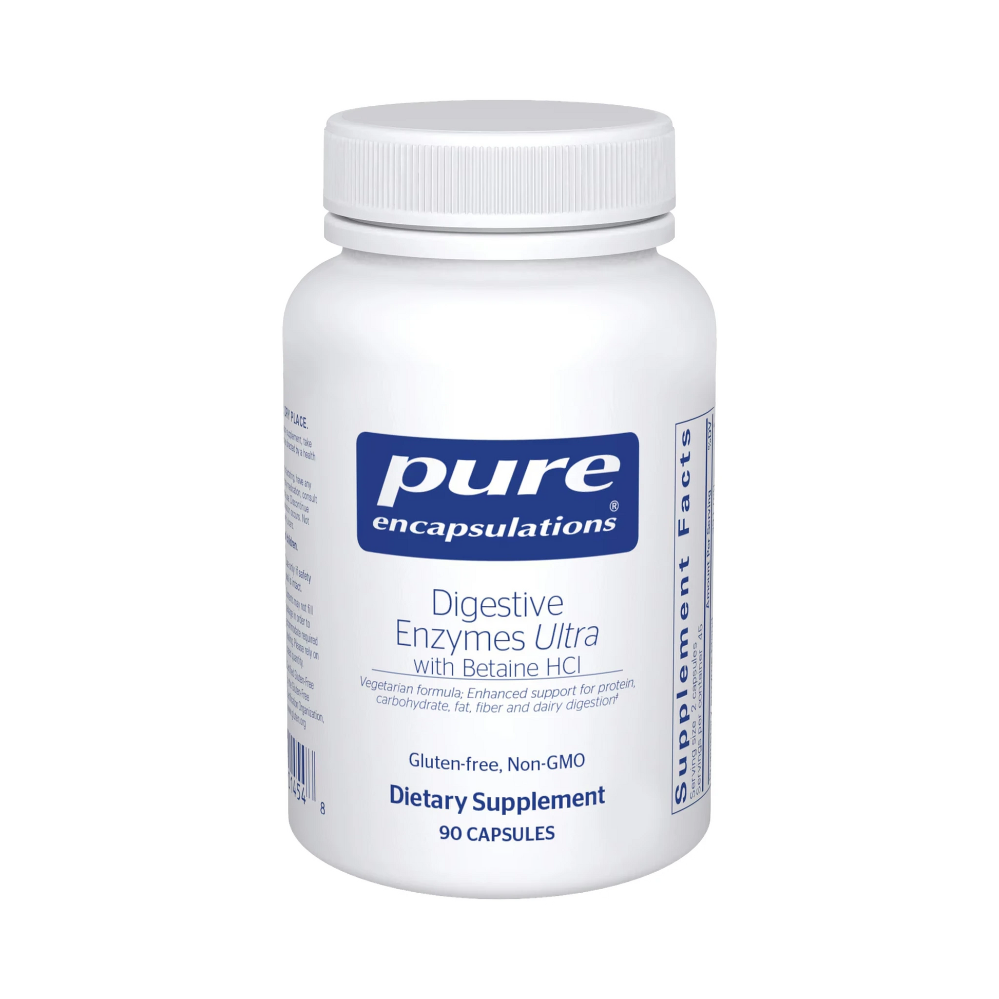 Pure Encapsulations Digestive Enzymes Ultra with Betaine HCl 90 Capsules
