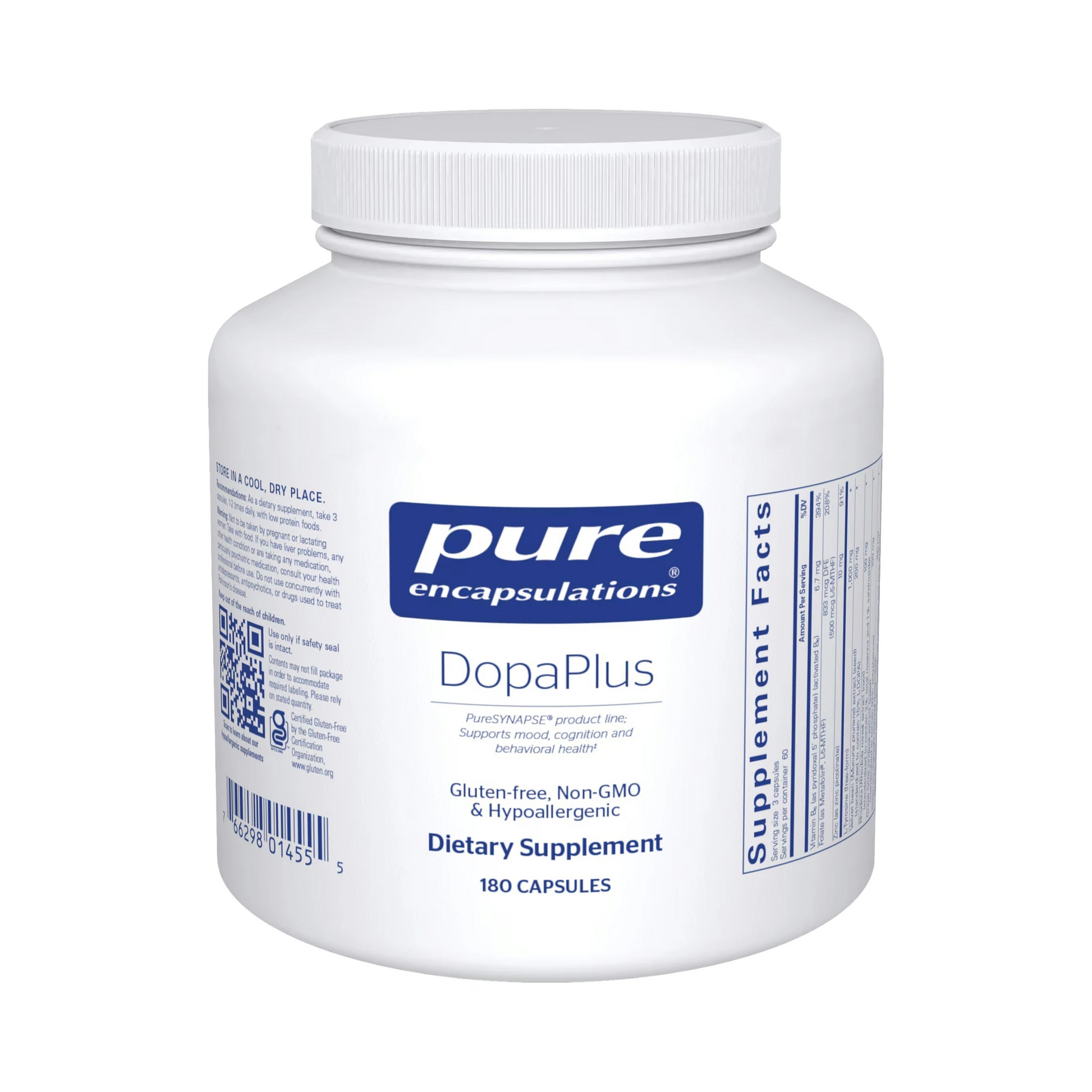Pure Encapsulations DopaPlus 180 Capsules