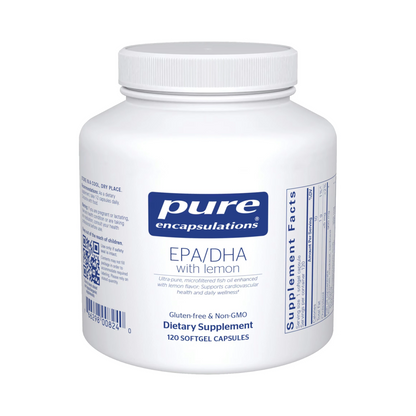 Pure Encapsulations EPA/DHA with lemon 120 Capsules