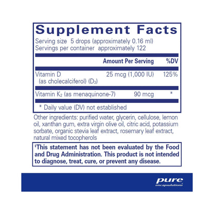 Pure Encapsulations EmulsiSorb K2/D3 liquid 20mL