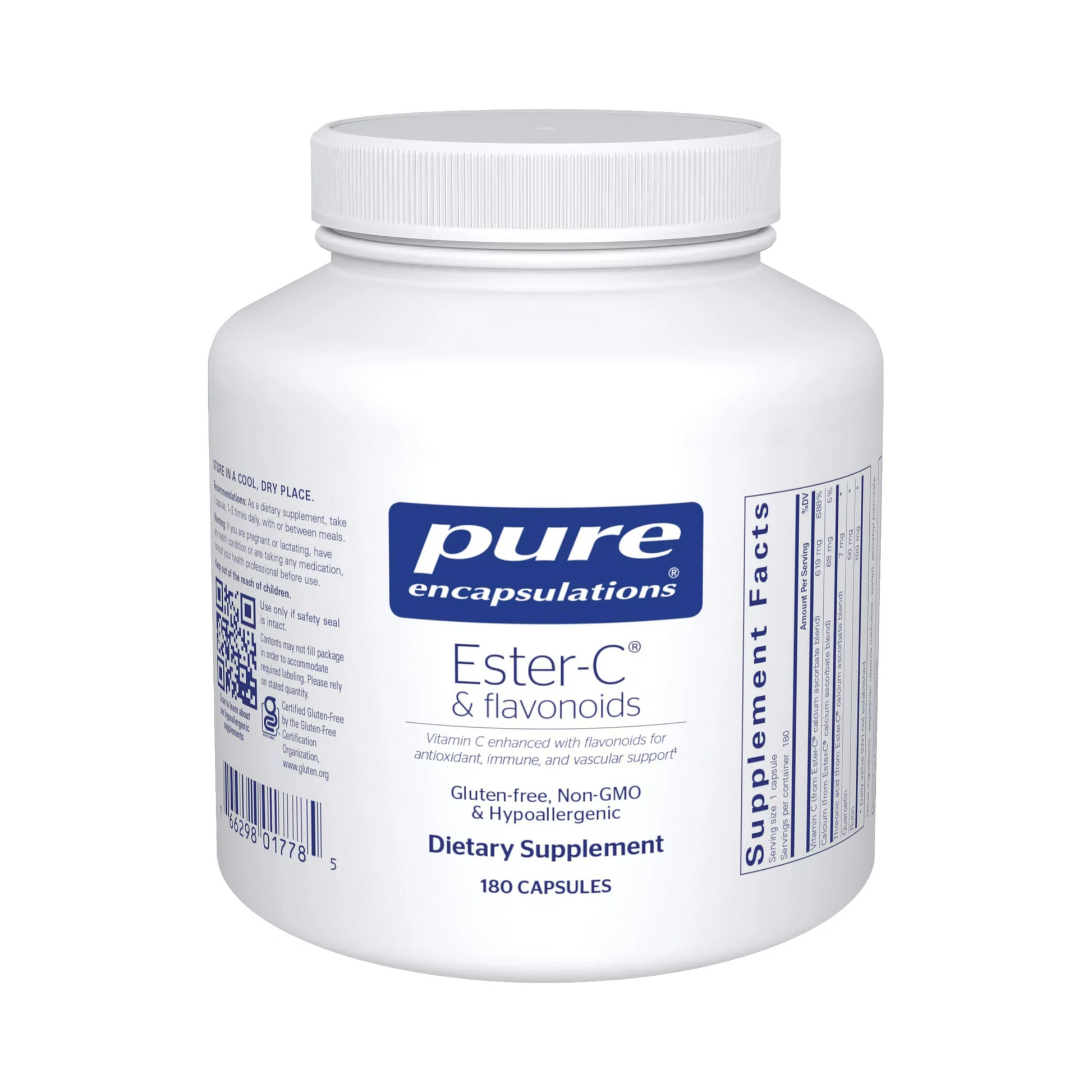Pure Encapsulations Ester-C & flavonoids 180 Capsules