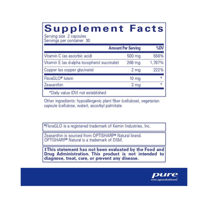 Pure Encapsulations EyeProtect Basics without zinc 60 Capsules