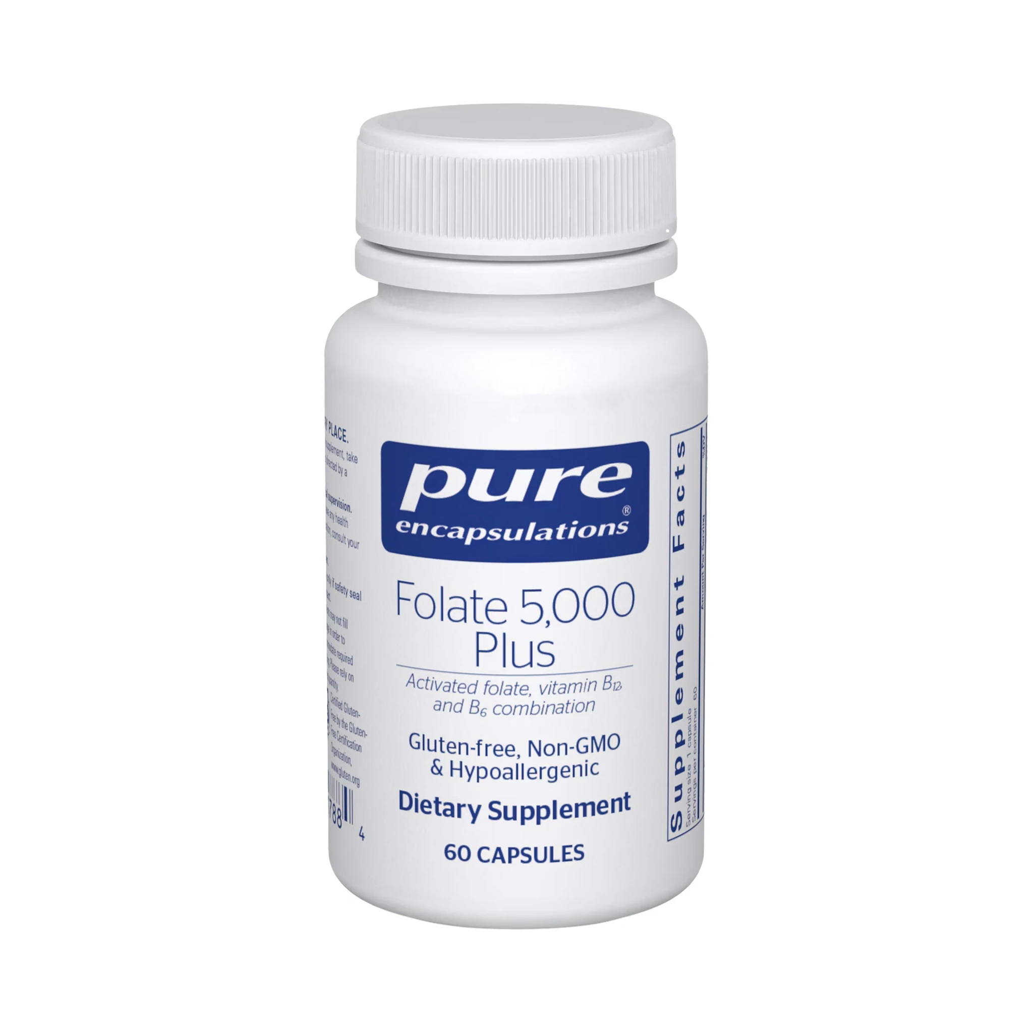 Pure Encapsulations Folate 5,000 Plus 60 Capsules – Wellness Supplement