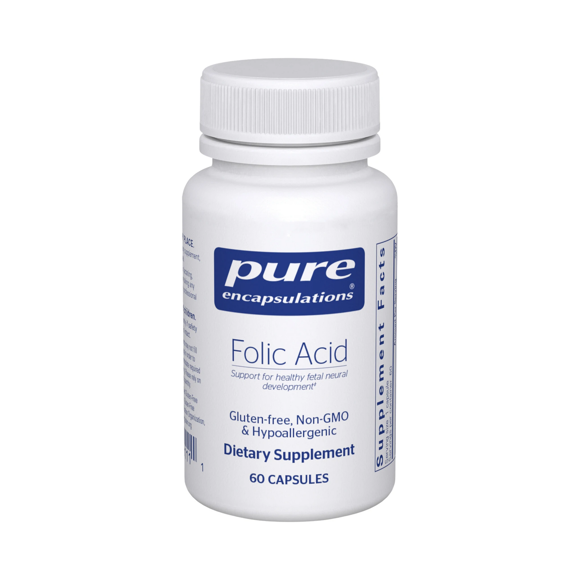 Pure Encapsulations Folic Acid 60 Capsules