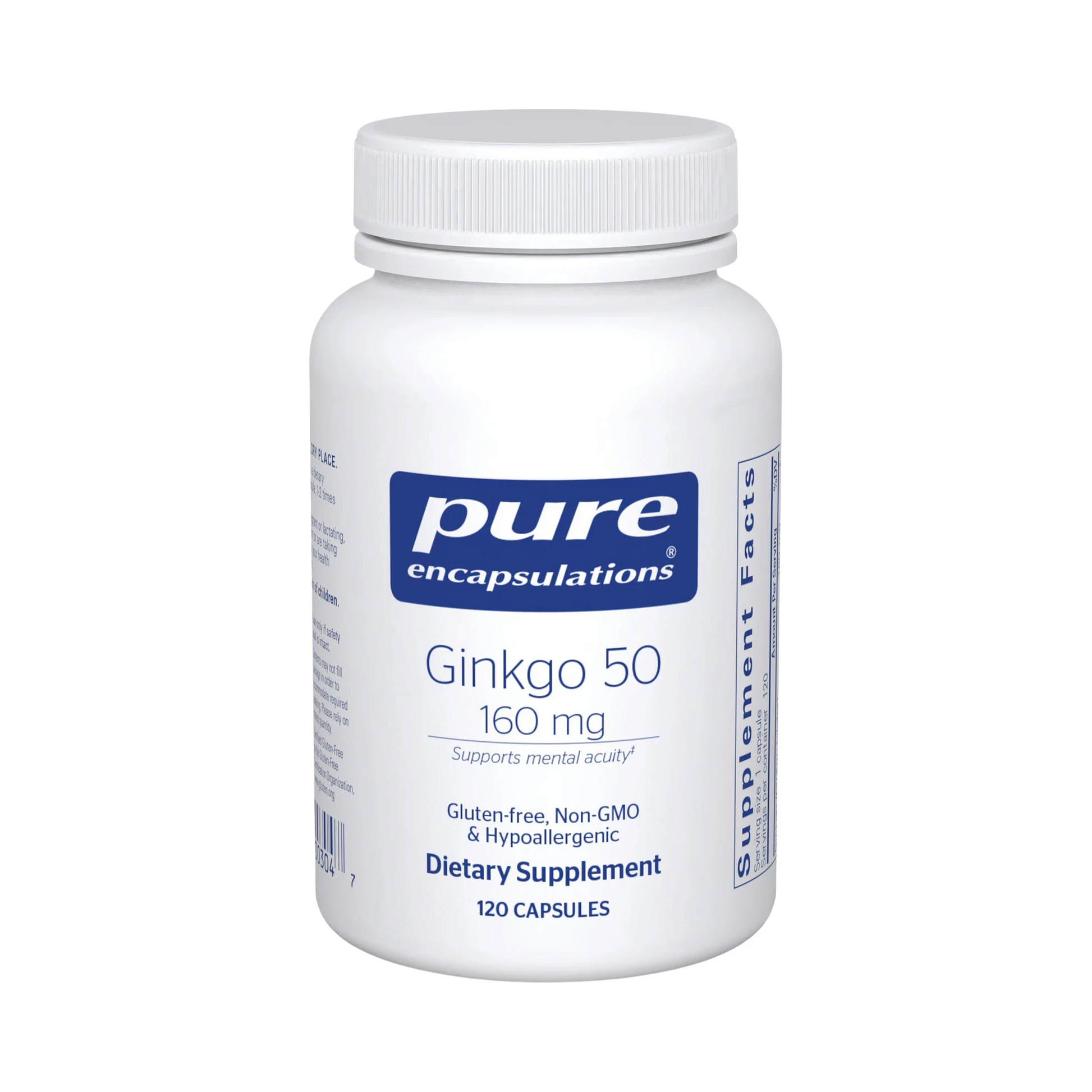 Pure Encapsulations Ginkgo 50 160mg 120 Capsules