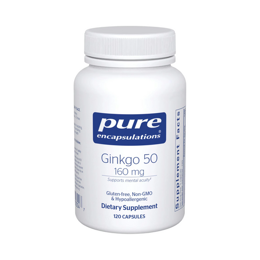 Pure Encapsulations Ginkgo 50 160mg 120 Capsules