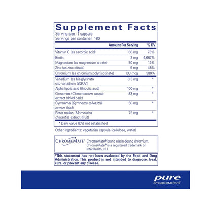 Pure Encapsulations GlucoFunction 180 Capsules