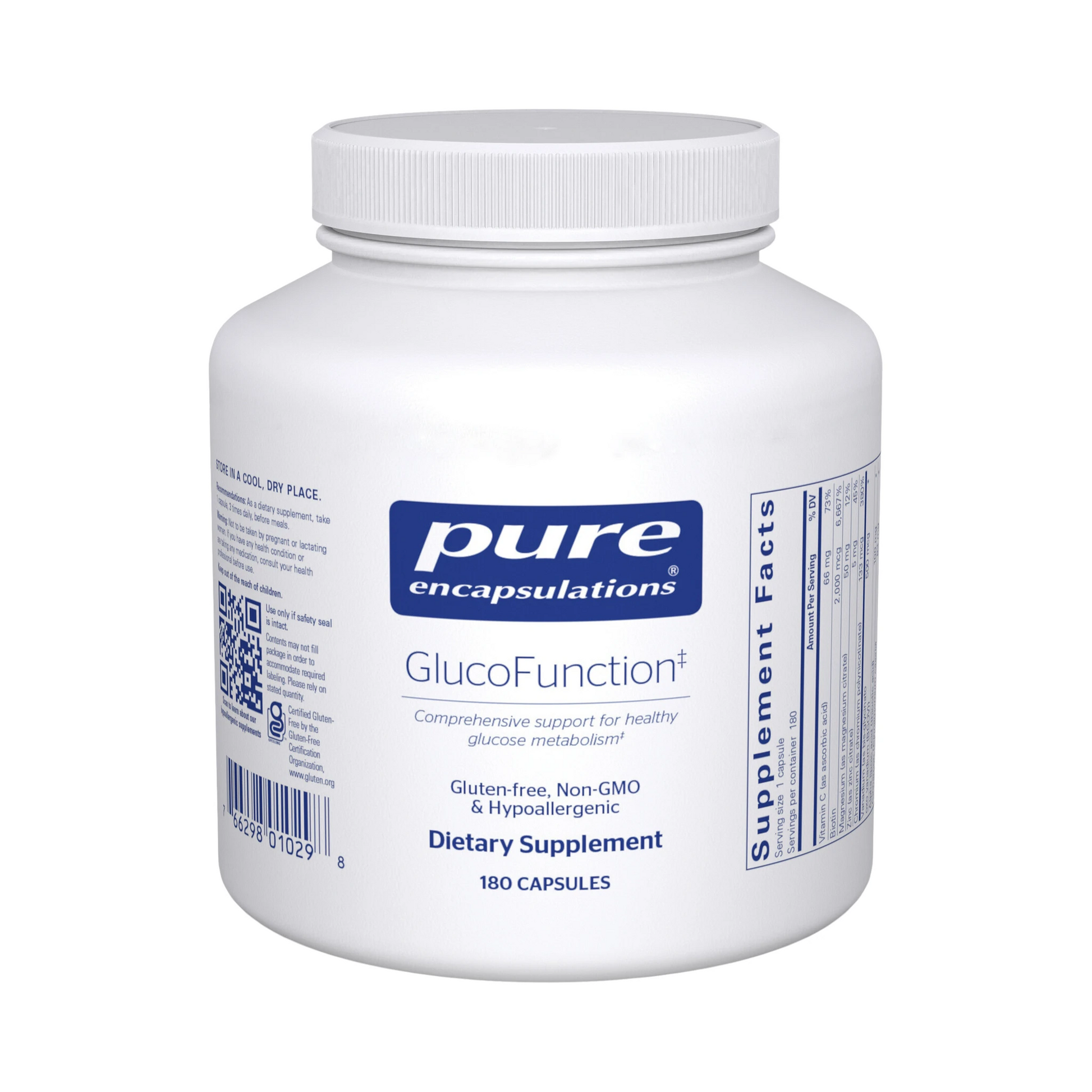 Pure Encapsulations GlucoFunction 180 Capsules