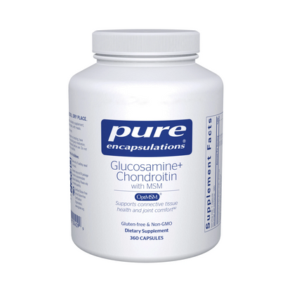 Pure Encapsulations Glucosamine Chondroitin with MSM 360 Capsules