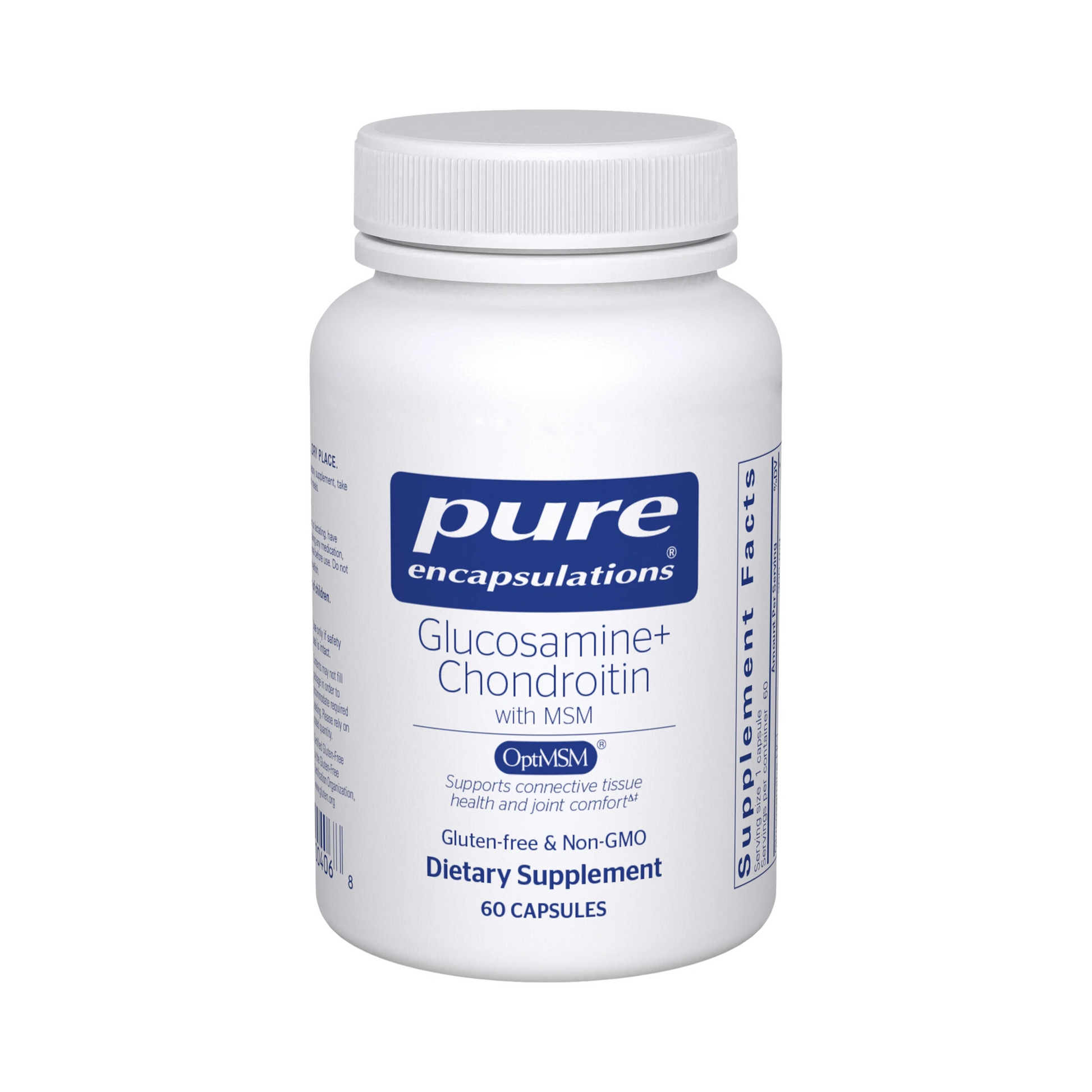 Pure Encapsulations Glucosamine Chondroitin with MSM 60 Capsules