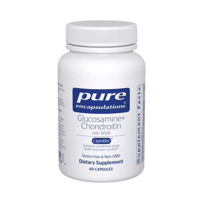Pure Encapsulations Glucosamine Chondroitin with MSM 60 Capsules