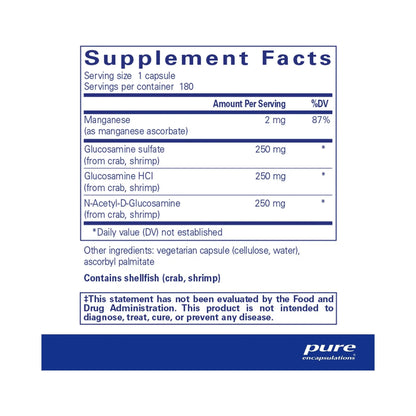 Pure Encapsulations Glucosamine Complex 180 Capsules