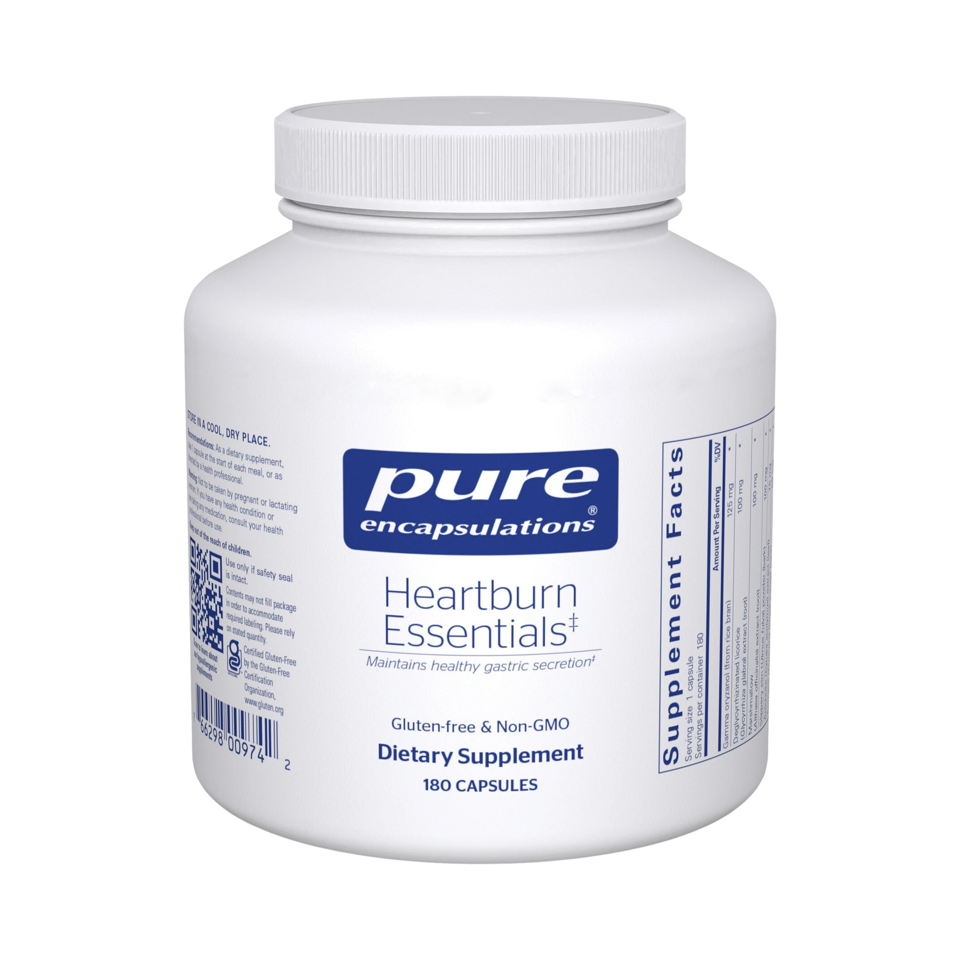 Pure Encapsulations Heartburn Essentials 180 Capsules