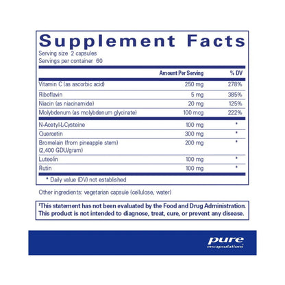 Pure Encapsulations Hist Reset 120 Capsules