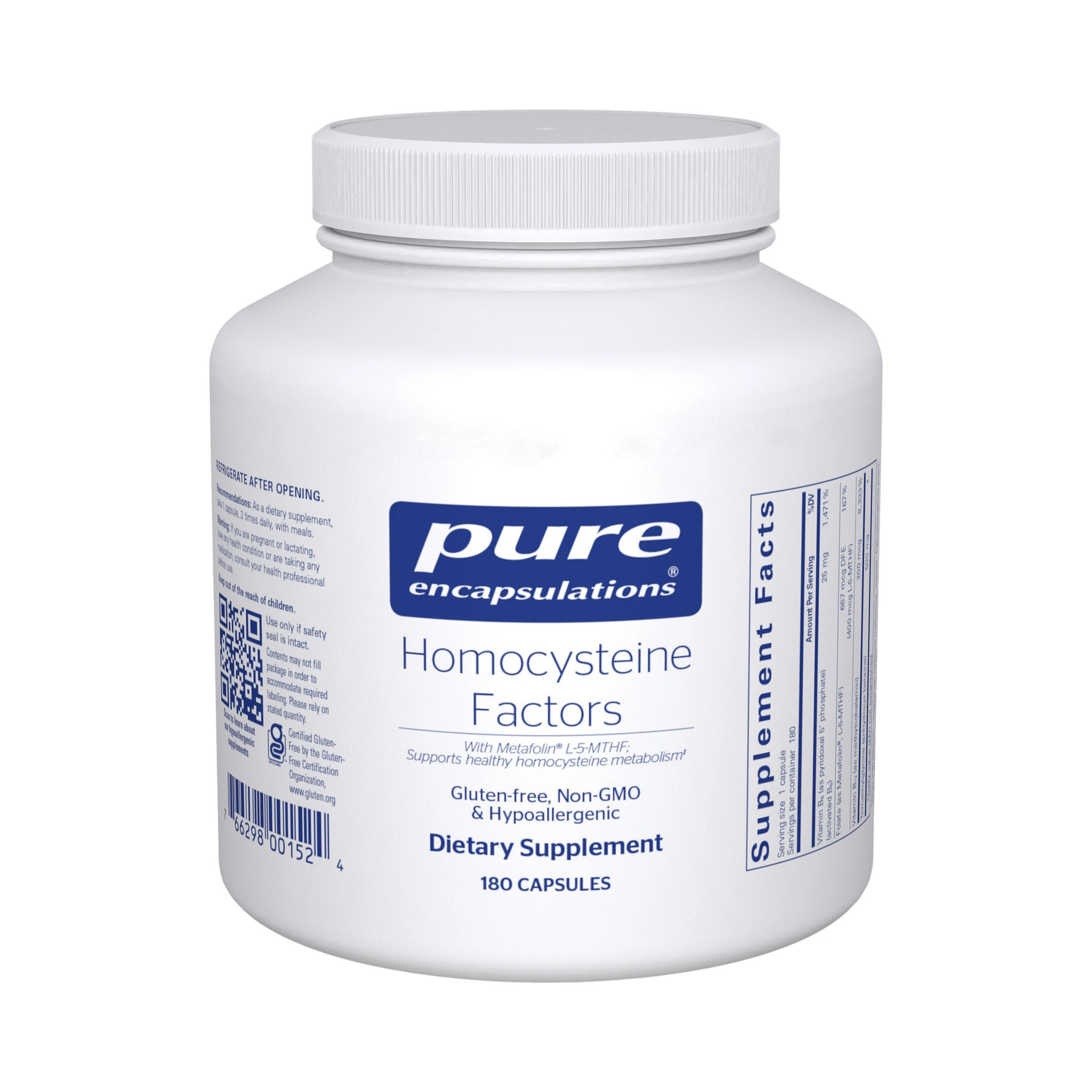 Pure Encapsulations Homocysteine Factors 180 Capsules