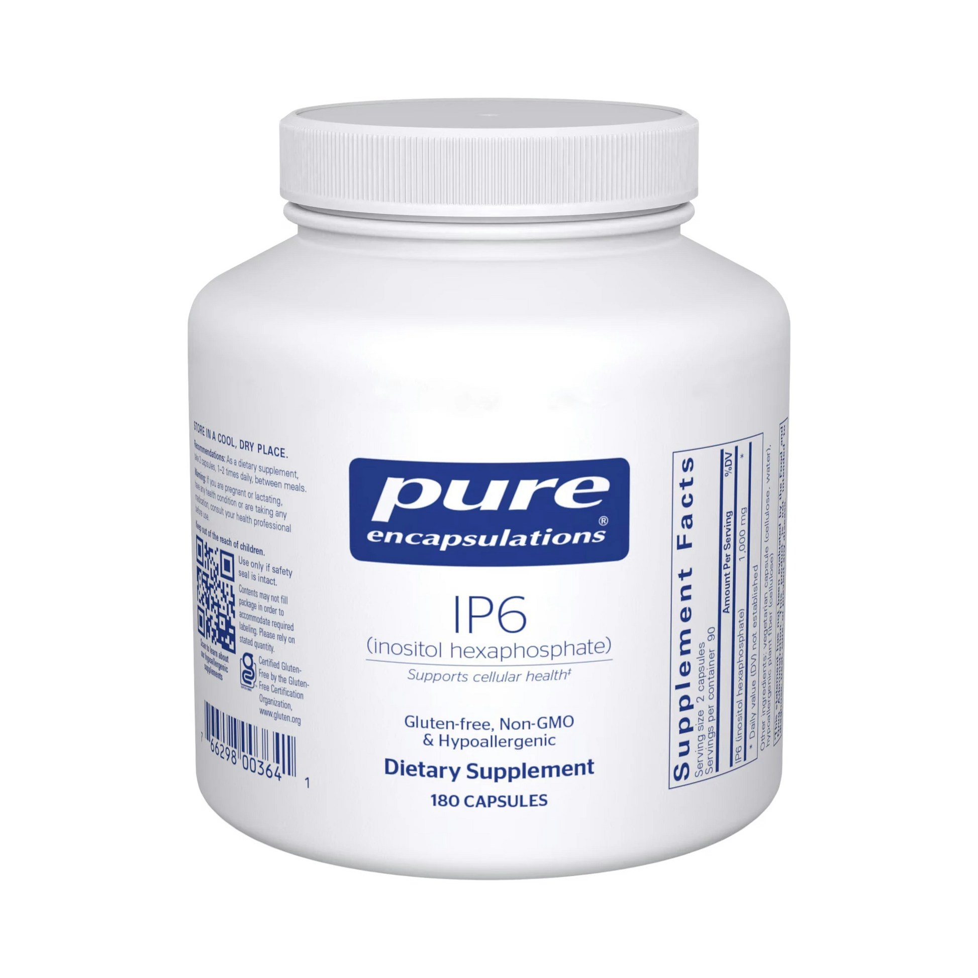 Pure Encapsulations IP6 (inositol hexaphosphate) 180 Capsules
