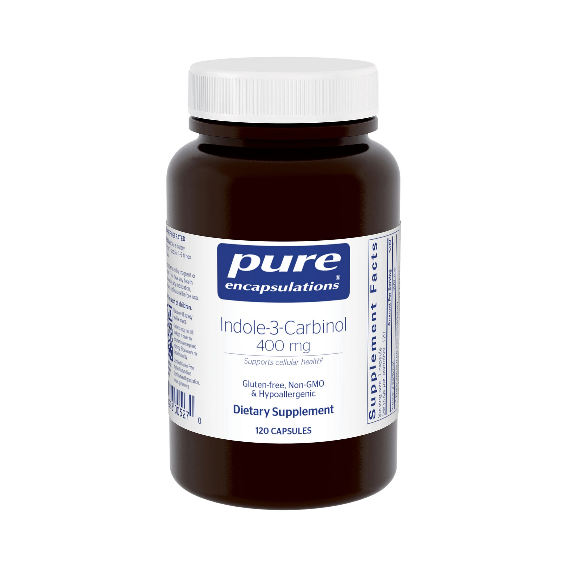 Pure Encapsulations Indole-3-Carbinol 400mg 120 Capsules