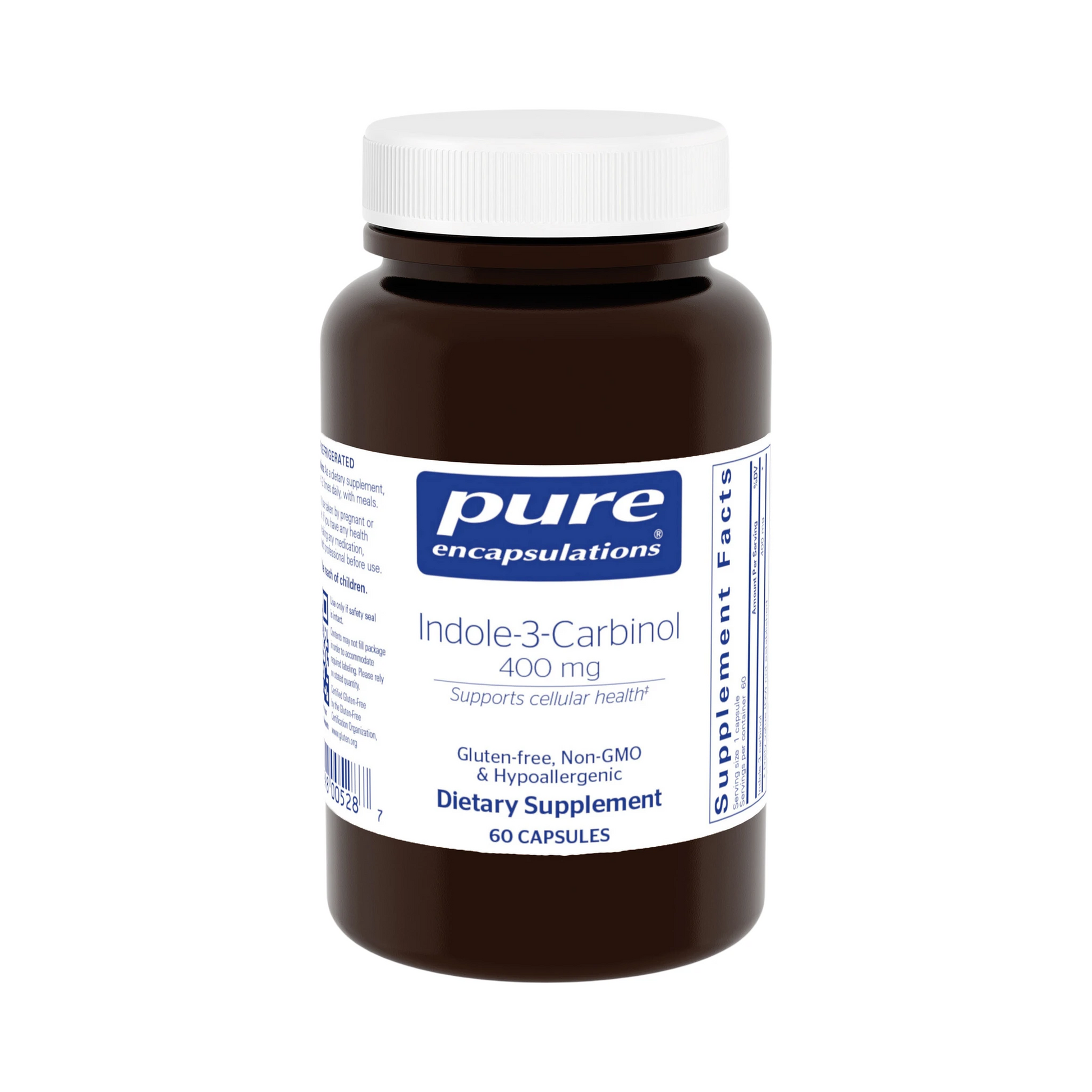 Pure Encapsulations Indole-3-Carbinol 400mg 60 Capsules