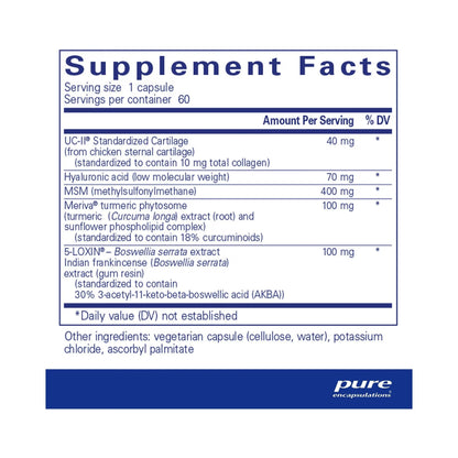 Pure Encapsulations Joint Complex (single dose) 60 Capsules