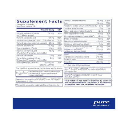 Pure Encapsulations Junior Nutrients 120 Capsules