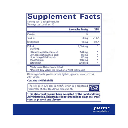 Pure Encapsulations Krill-plex 60 Capsules