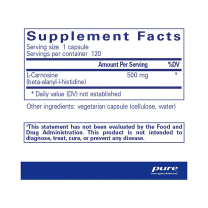 Pure Encapsulations L-Carnosine 120 Capsules