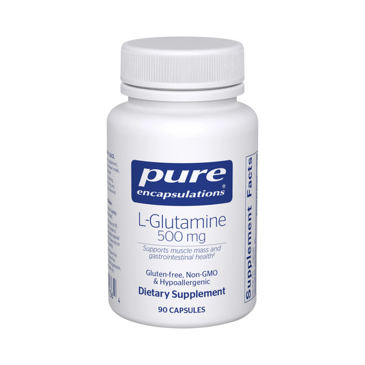 Pure Encapsulations L-Glutamine 500mg 90 Capsules