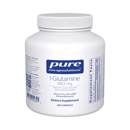 Pure Encapsulations L-Glutamine 850mg 250 Capsules