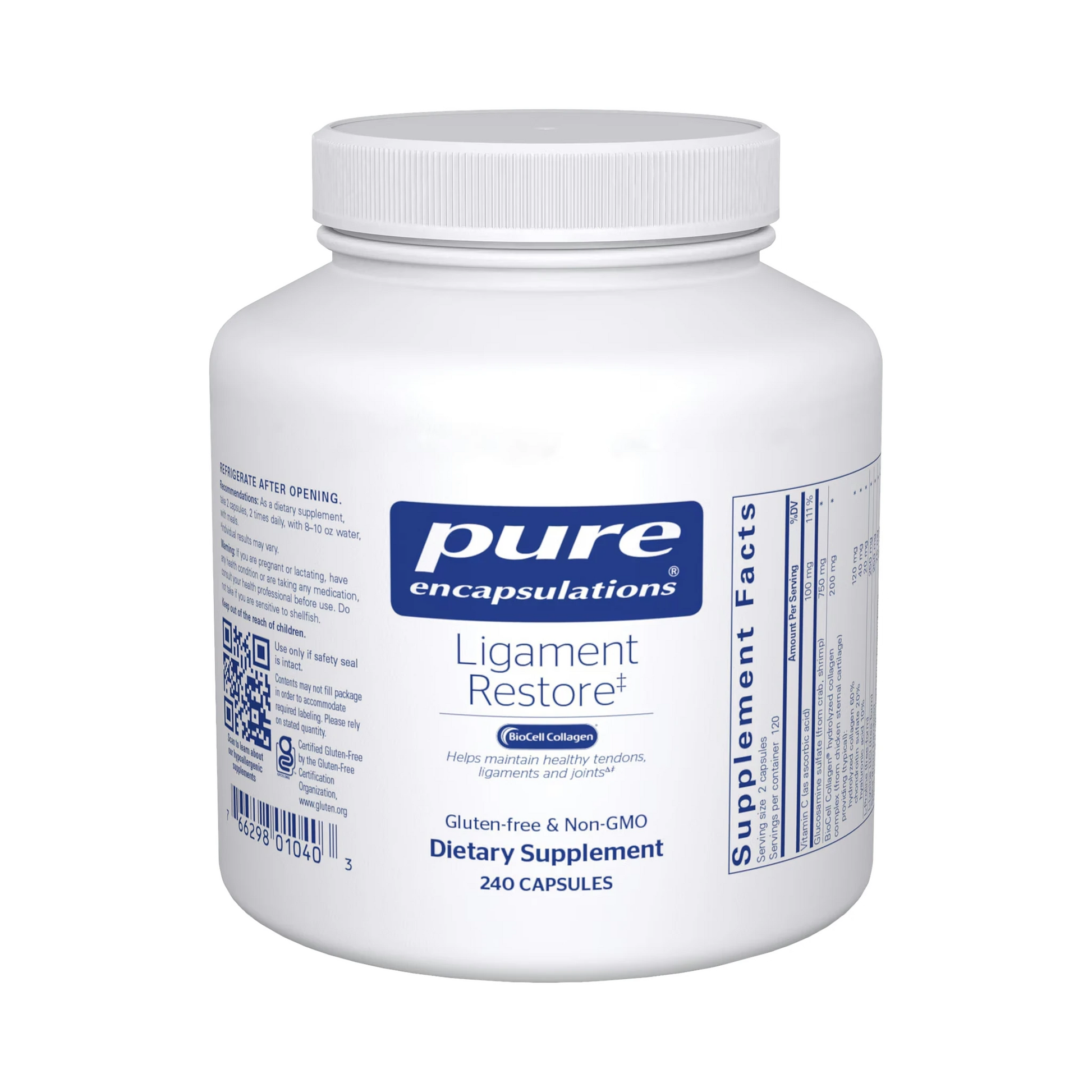 Pure Encapsulations Ligament Restore 240 Capsules