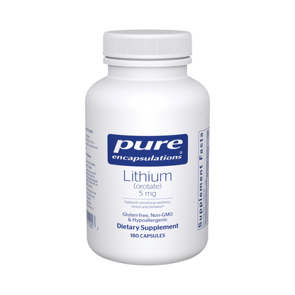 Pure Encapsulations Lithium (orotate) 5mg 180 Capsules