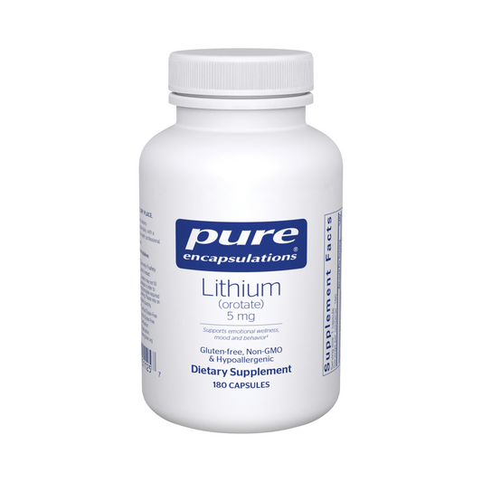 Pure Encapsulations Lithium (orotate) 5mg 180 Capsules