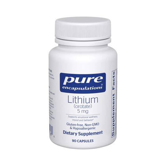 Pure Encapsulations Lithium (orotate) 5mg 90 Capsules