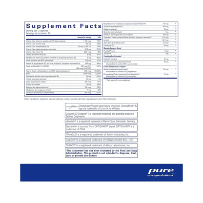 Pure Encapsulations Longevity Nutrients 120 Capsules