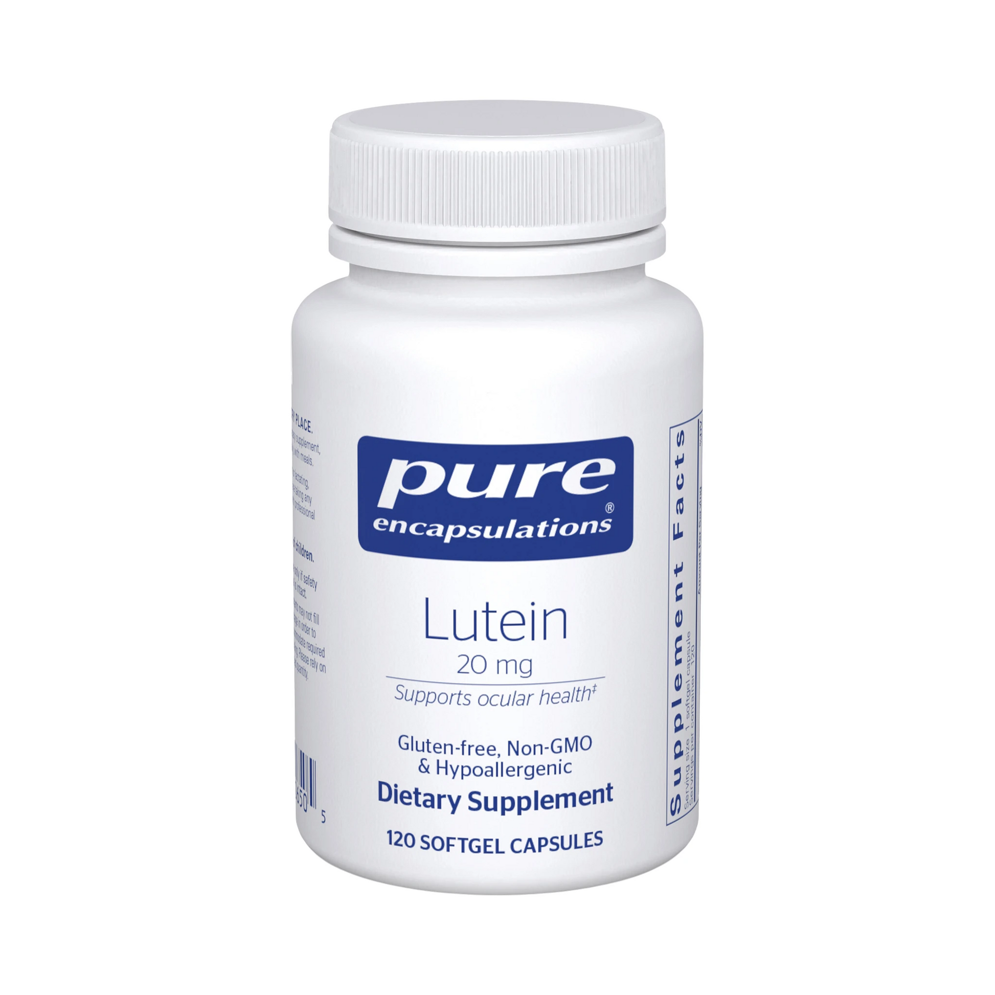 Pure Encapsulations Lutein 20mg 120 Capsules