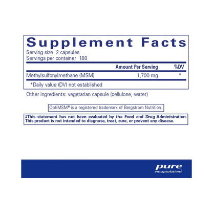 Pure Encapsulations MSM 360 Capsules
