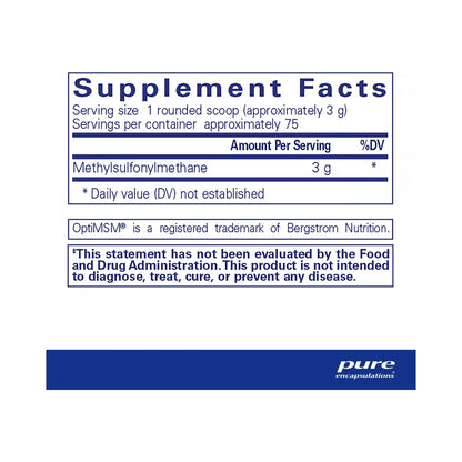 Pure Encapsulations MSM Powder 230g