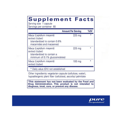 Pure Encapsulations Maca-3 60 Capsules