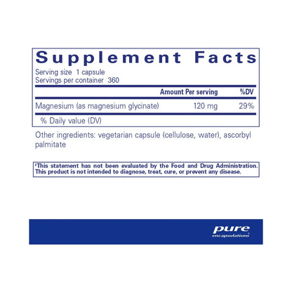 Pure Encapsulations Magnesium Glycinate 360 Capsules