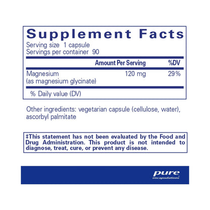 Pure Encapsulations Magnesium Glycinate 90 Capsules