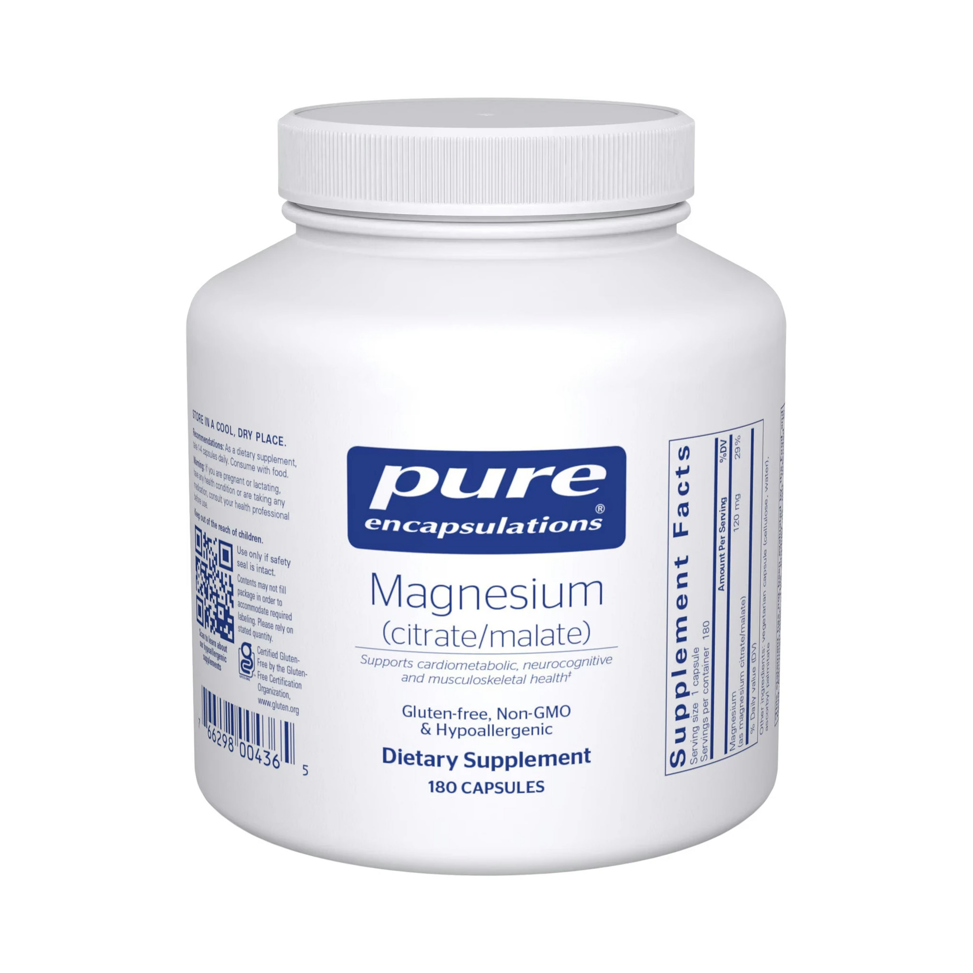 Pure Encapsulations Magnesium (citrate/malate) 180 Capsules